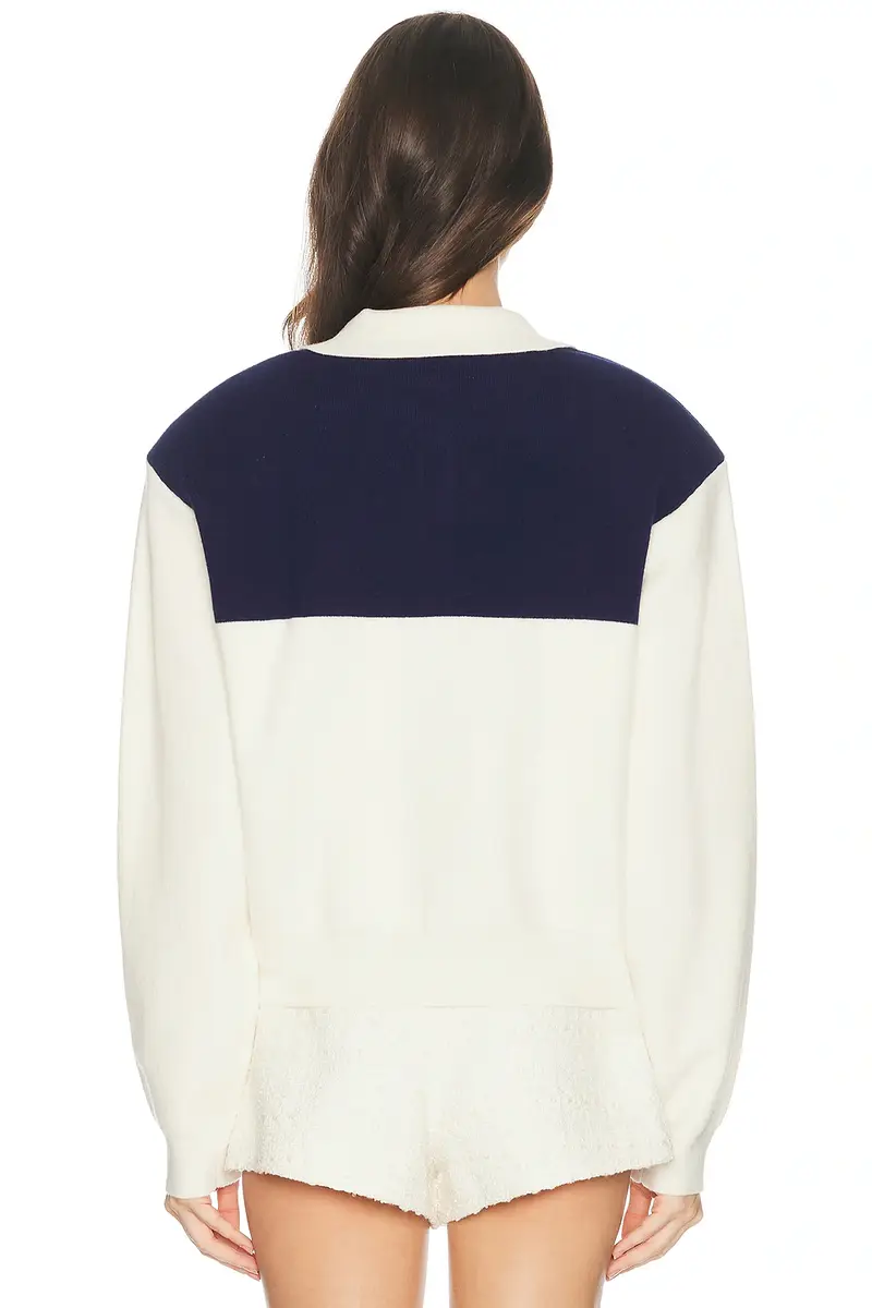 Helsa Sindy Color Block Knit Polo | Thumbnail 3 Helsa Sindy Color Block Knit Polo | Thumbnail 3
