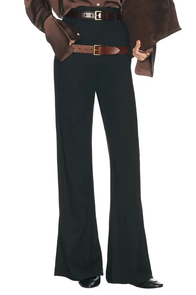 Wool Blend Double Loop Trousers Wool Blend Double Loop Trousers
