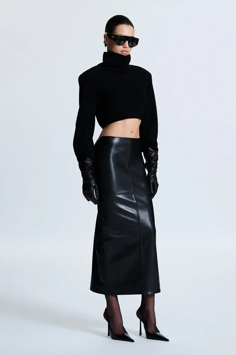 REVOLVE LOS ANGELES Rene Leather Skirt | Thumbnail 4