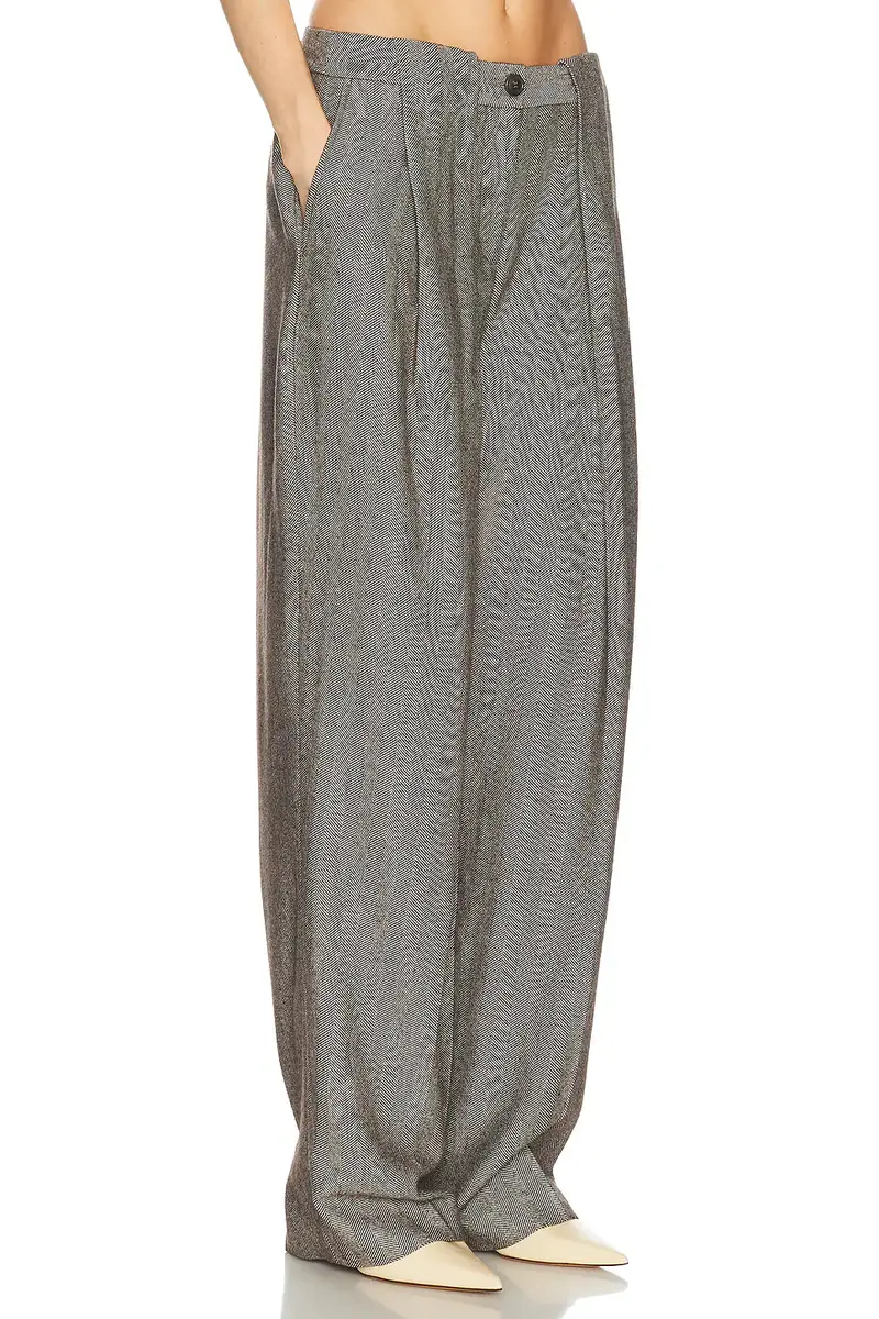 Helsa Italian Herringbone Tomboy Trouser | Thumbnail 3 Helsa Italian Herringbone Tomboy Trouser | Thumbnail 3