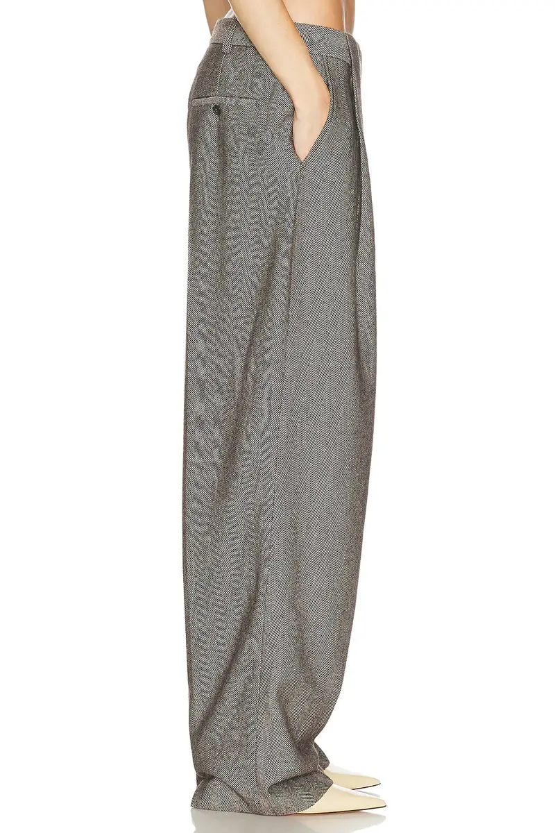 Helsa Italian Herringbone Tomboy Trouser | Thumbnail 4 Helsa Italian Herringbone Tomboy Trouser | Thumbnail 4