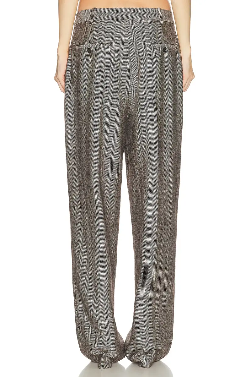 Helsa Italian Herringbone Tomboy Trouser | Thumbnail 5 Helsa Italian Herringbone Tomboy Trouser | Thumbnail 5