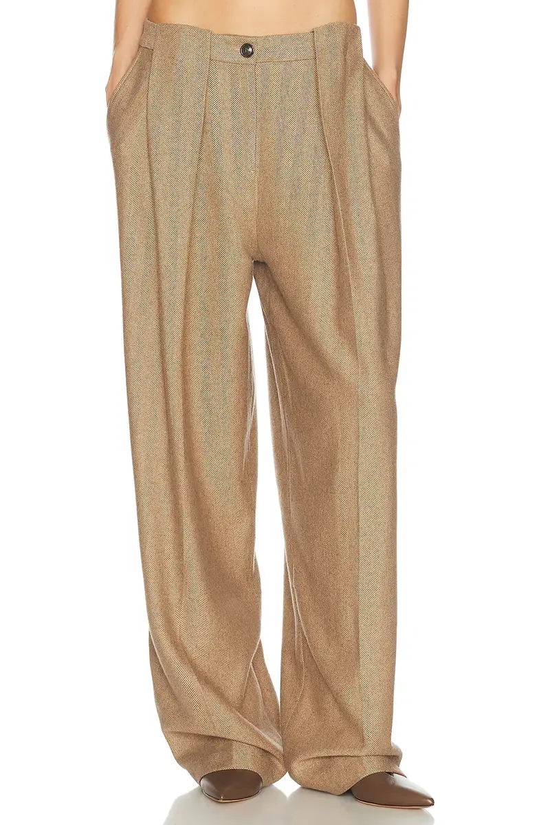 Helsa Italian Herringbone Tomboy Trouser | Thumbnail 2 Helsa Italian Herringbone Tomboy Trouser | Thumbnail 2