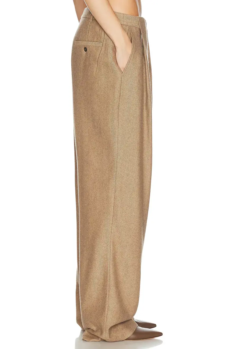 Helsa Italian Herringbone Tomboy Trouser | Thumbnail 4 Helsa Italian Herringbone Tomboy Trouser | Thumbnail 4