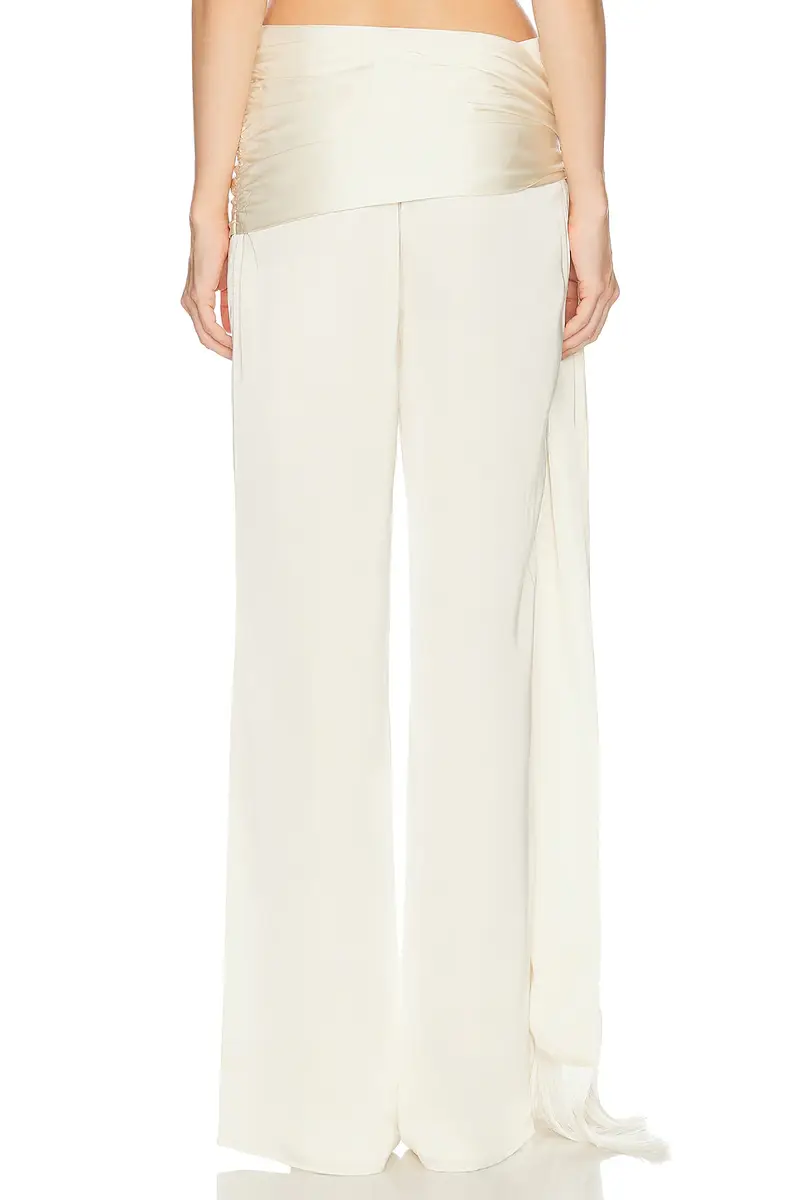 Helsa Satin Pants With Tie And Fringe | Thumbnail 5 Helsa Satin Pants With Tie And Fringe | Thumbnail 5
