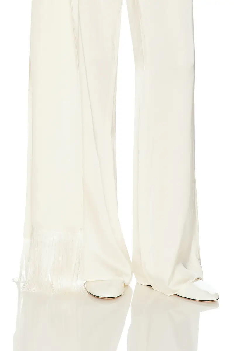 Helsa Satin Pants With Tie And Fringe | Thumbnail 7 Helsa Satin Pants With Tie And Fringe | Thumbnail 7