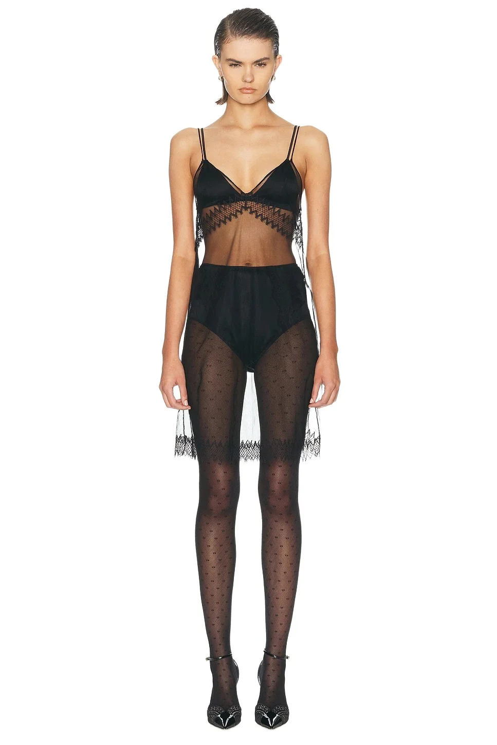 Tom Ford Stretch Tulle Cocktail Slip Dress