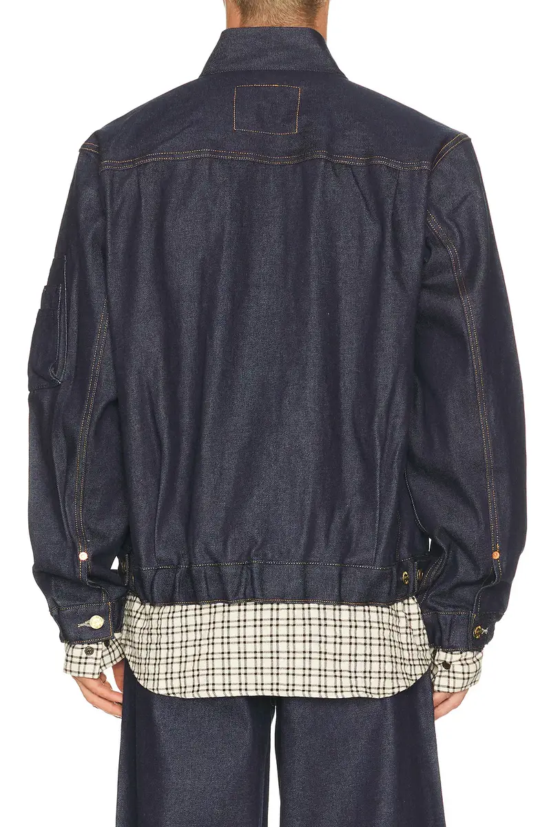 Sacai x Levi's Denim Collab Denim Bomber Jacket | Thumbnail 3 Sacai x Levi's Denim Collab Denim Bomber Jacket | Thumbnail 3