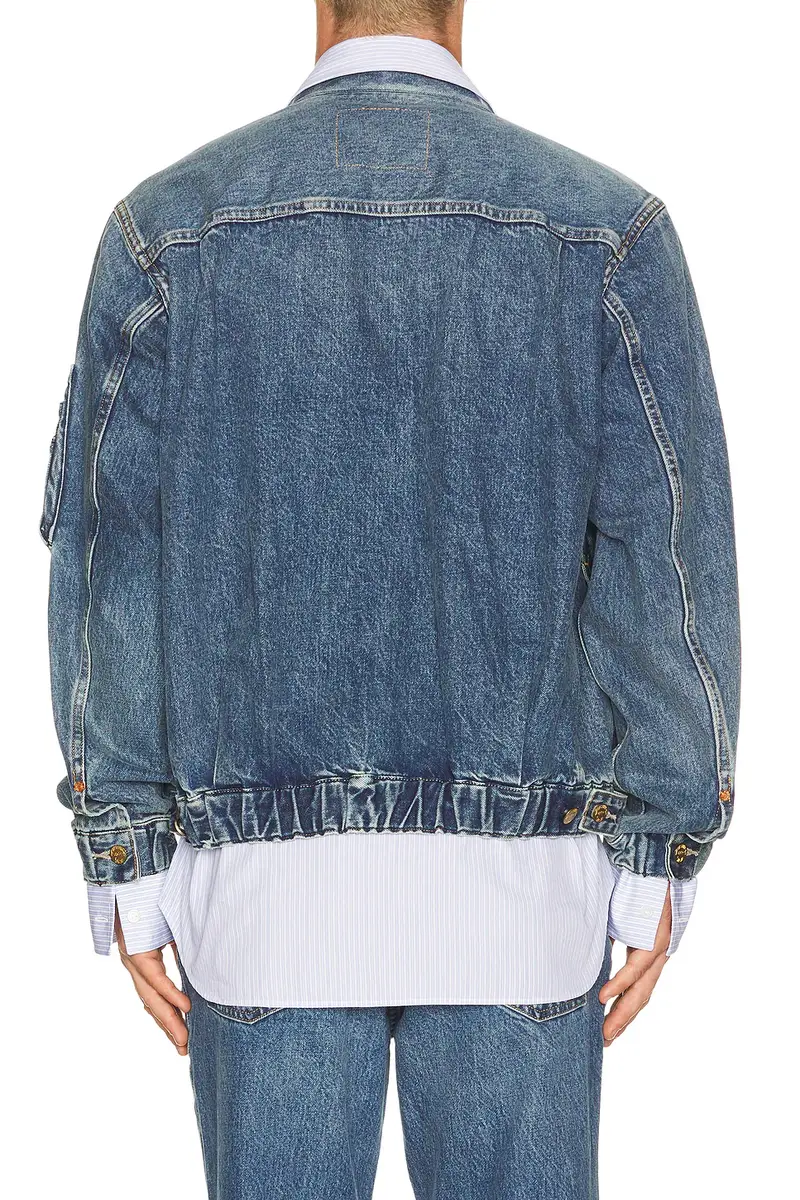 Sacai x Levi's Denim Collab Denim Bomber Jacket | Thumbnail 3