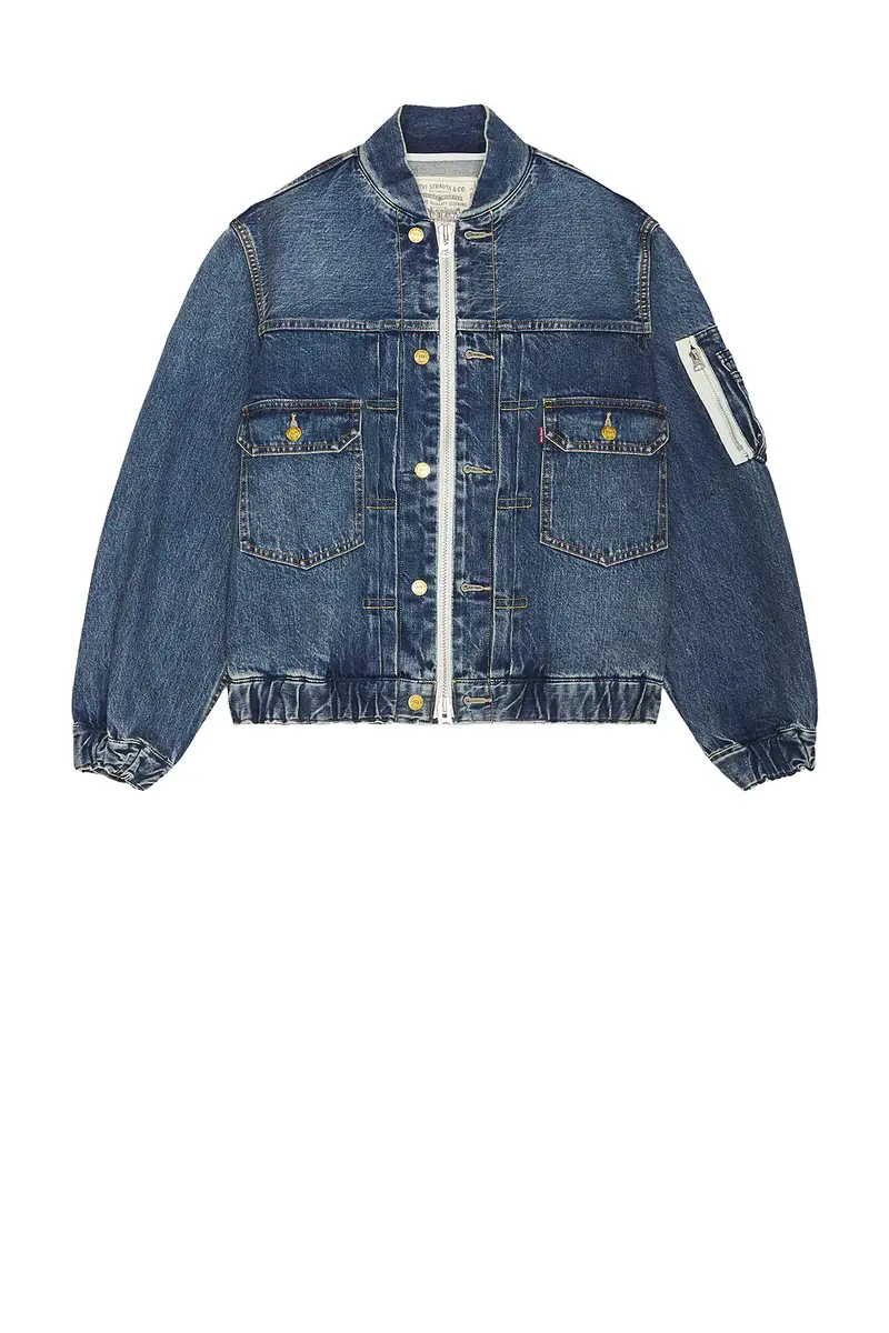 Sacai x Levi's Denim Collab Denim Bomber Jacket | Thumbnail 5