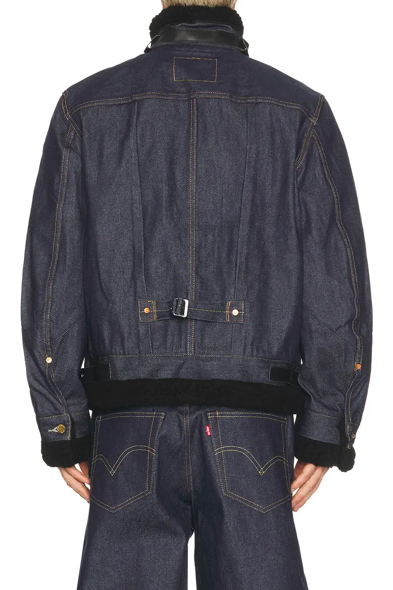 Sacai x Levi's Denim Collab Button Down Denim Jacket | Thumbnail 3
