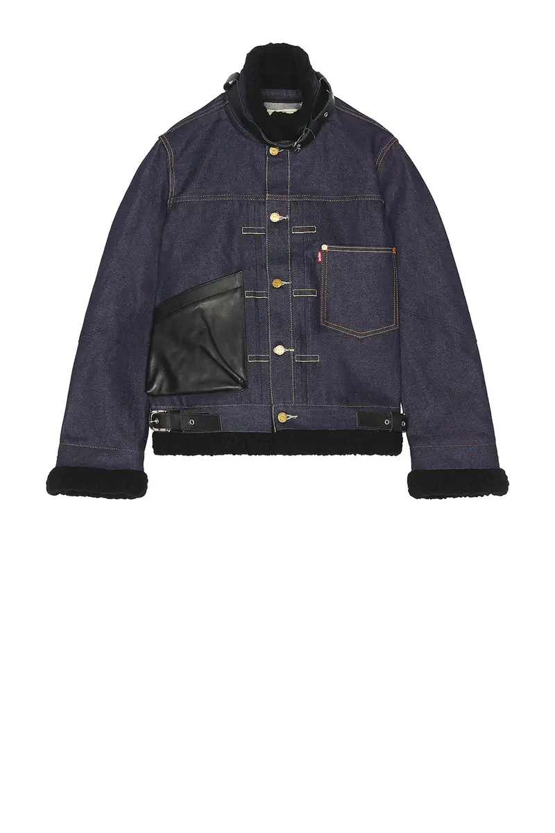 Sacai x Levi's Denim Collab Button Down Denim Jacket | Thumbnail 5