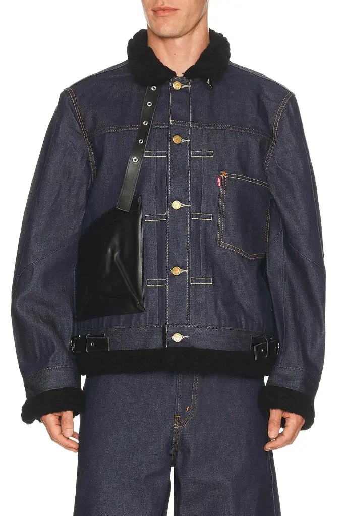 Sacai x Levi's Denim Collab Button Down Denim Jacket