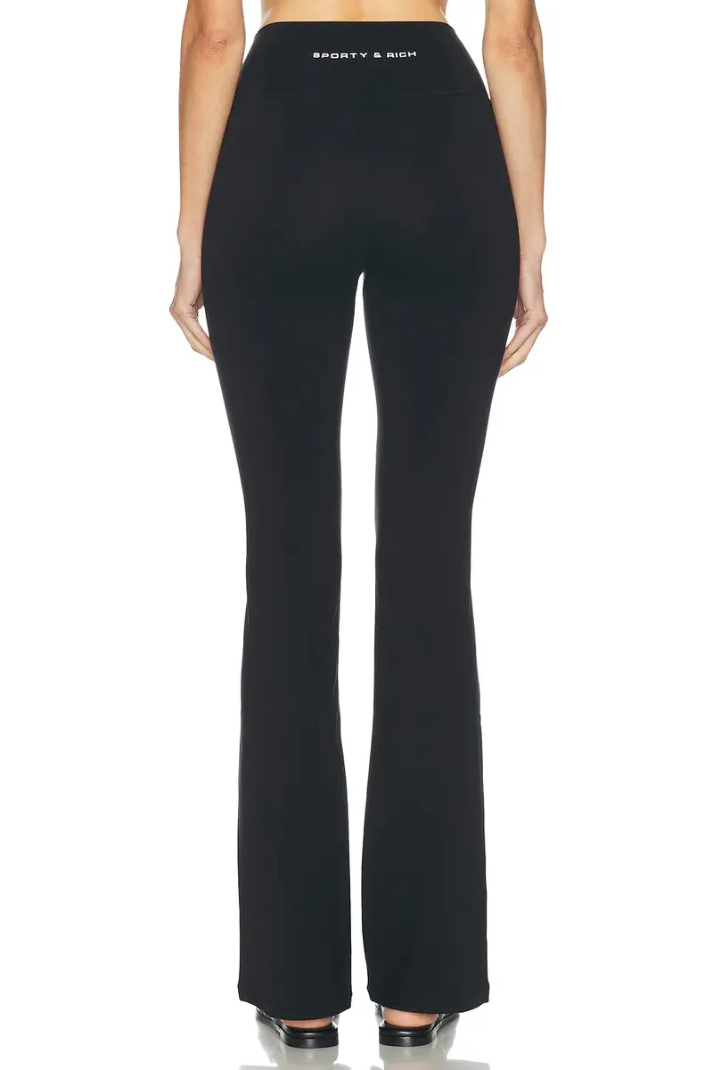 Sporty & Rich Boldo Logo Flared Legging | Thumbnail 4 Sporty & Rich Boldo Logo Flared Legging | Thumbnail 4