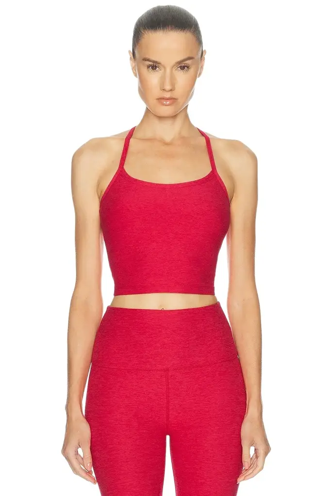 Spacedye Slim Racerback Cropped Tank Top