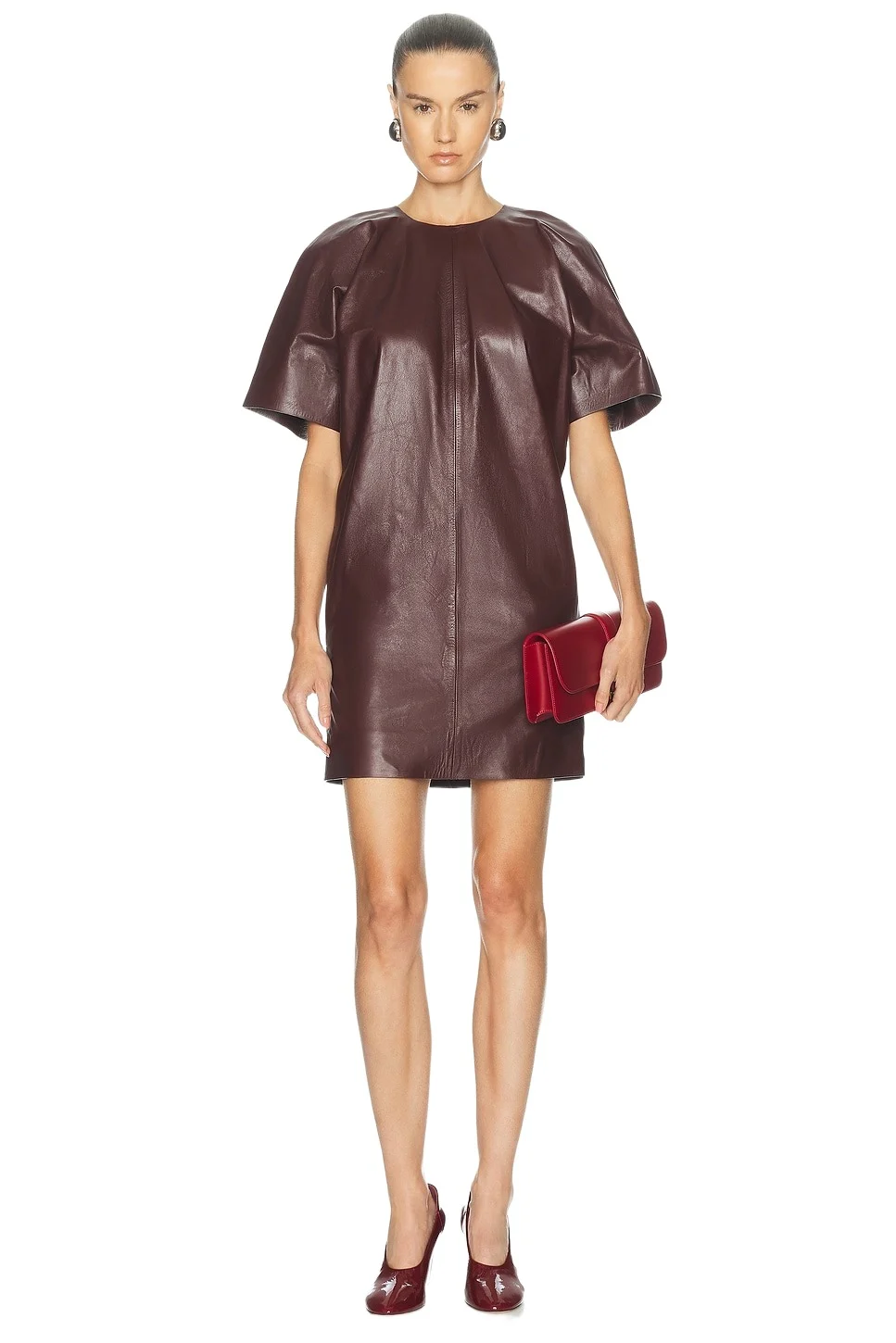 TOTEME Cocoon Leather Dress