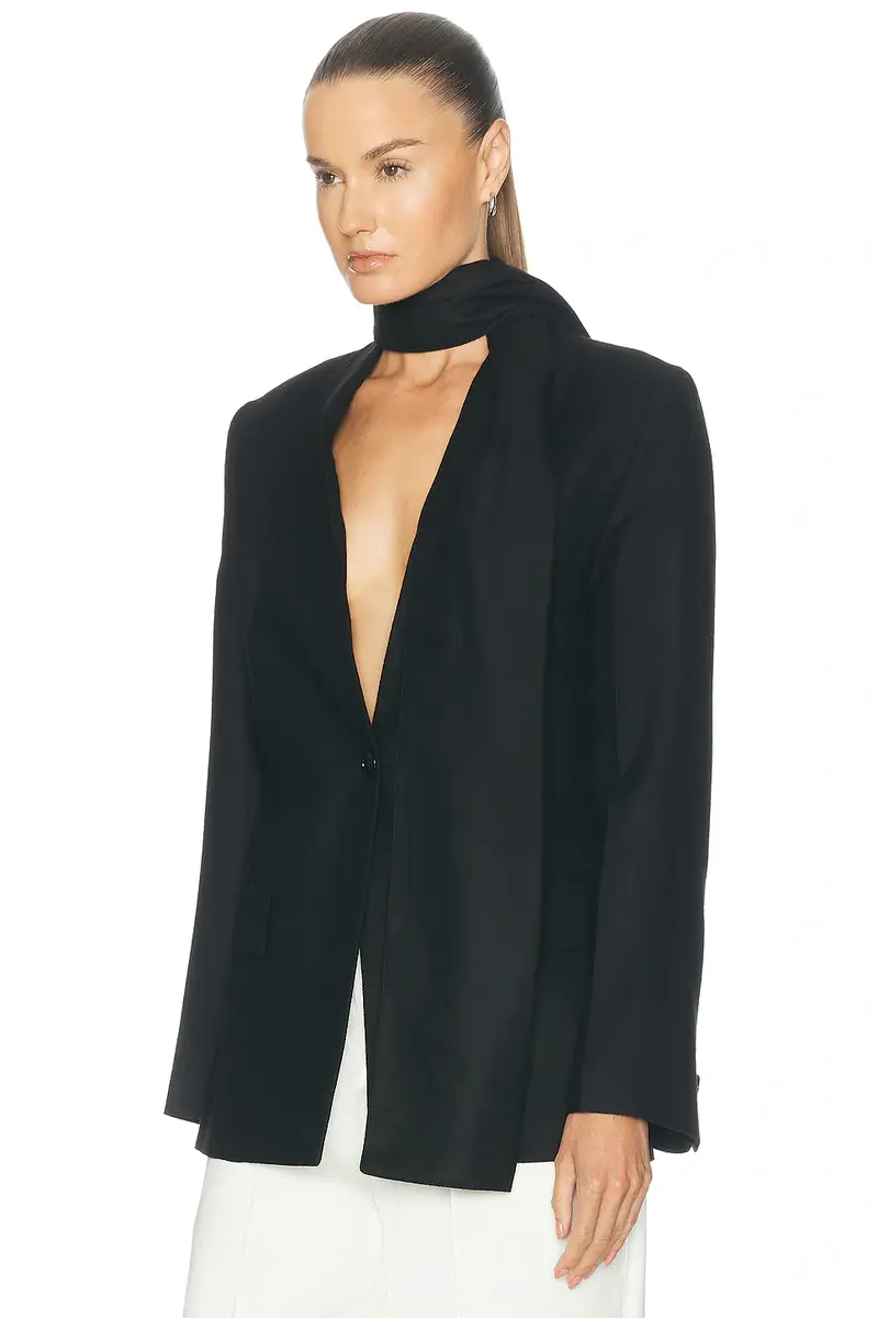 TOTEME Scarf Lapel Blazer | Thumbnail 3 TOTEME Scarf Lapel Blazer | Thumbnail 3