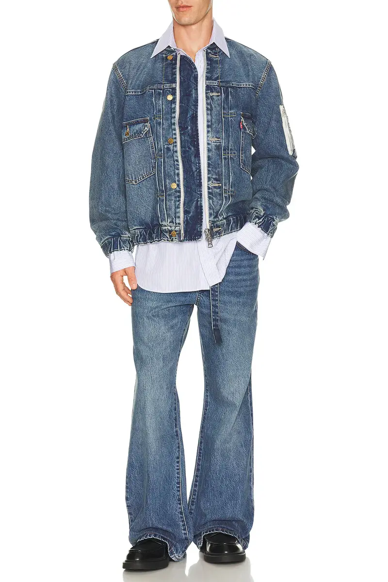 Sacai x Levi's Denim Collab Flared Jeans | Thumbnail 4 Sacai x Levi's Denim Collab Flared Jeans | Thumbnail 4