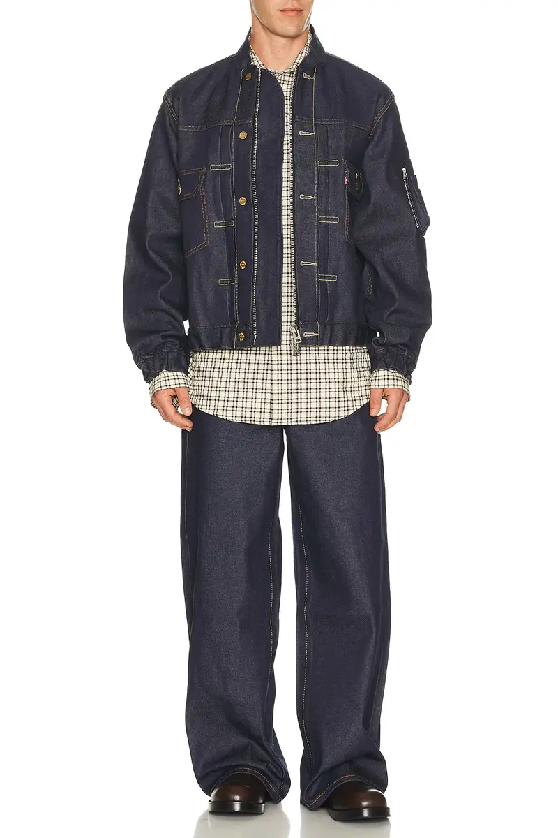 Sacai x Levi's Denim Collab Wide Jeans | Thumbnail 4 Sacai x Levi's Denim Collab Wide Jeans | Thumbnail 4