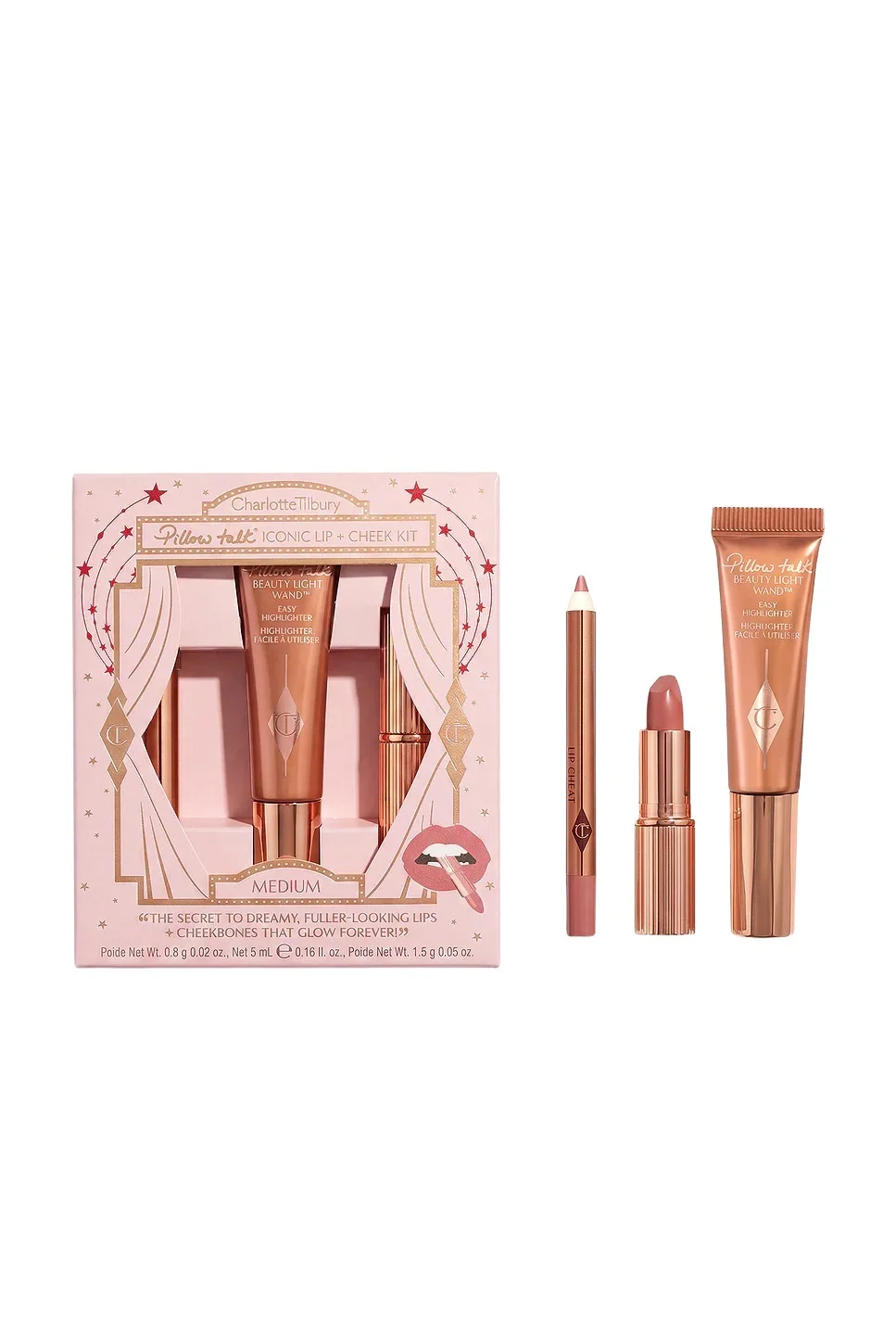 Charlotte Tilbury Pillow Talk Iconic Lip + Cheek Kit