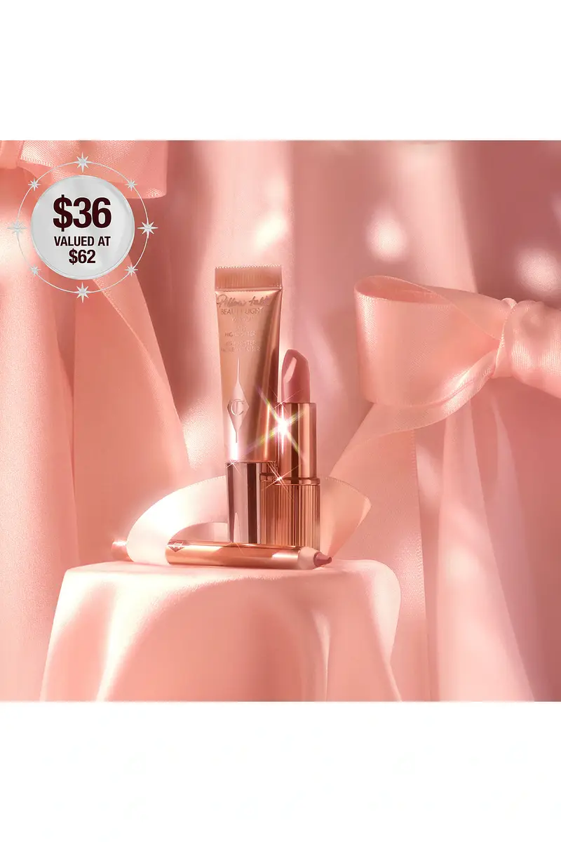 Charlotte Tilbury Pillow Talk Iconic Lip + Cheek Kit | Thumbnail 2