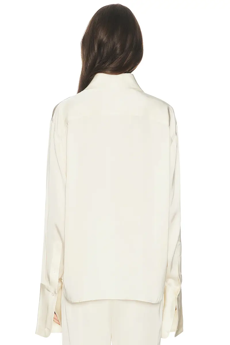 Helsa The Relaxed Satin Shirt | Thumbnail 3 Helsa The Relaxed Satin Shirt | Thumbnail 3