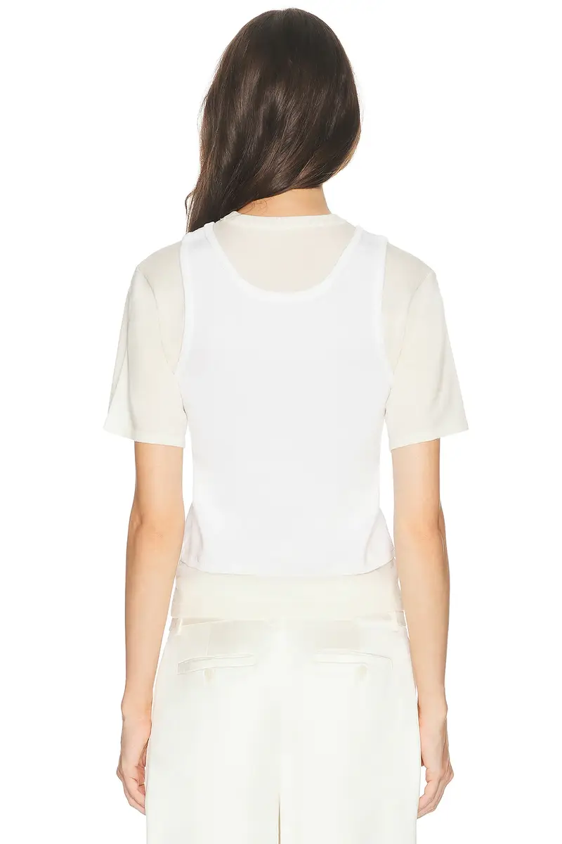 Helsa Pillar Layered Knit Tee | Thumbnail 3 Helsa Pillar Layered Knit Tee | Thumbnail 3