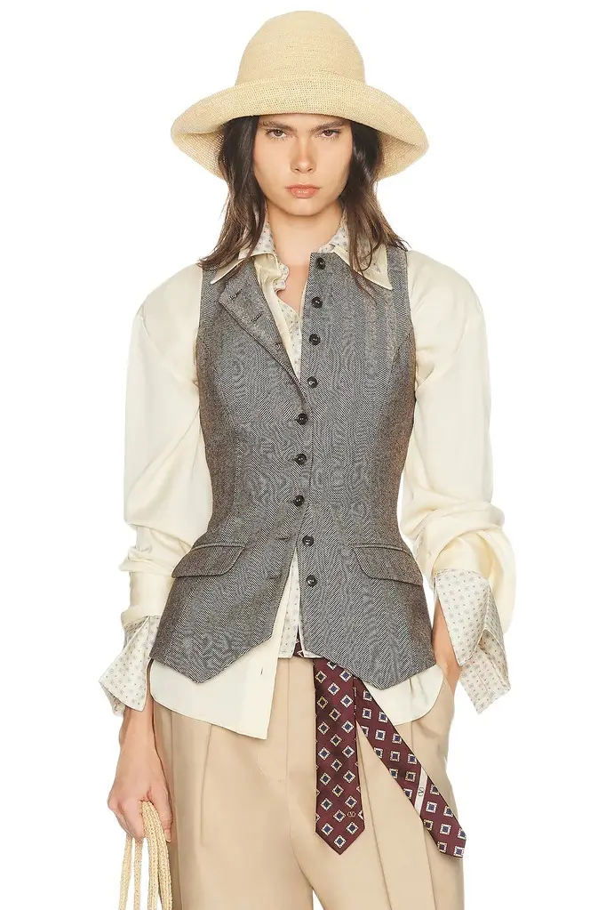 Italian Herringbone Waistcoat Italian Herringbone Waistcoat