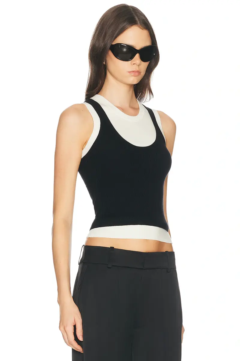 Helsa Tai Layered Knit Tank | Thumbnail 2 Helsa Tai Layered Knit Tank | Thumbnail 2