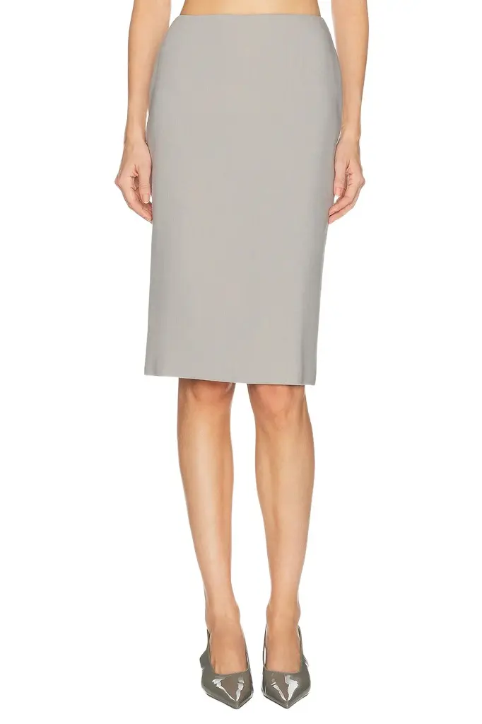 Wool Blend Knee Length Pencil Skirt Wool Blend Knee Length Pencil Skirt