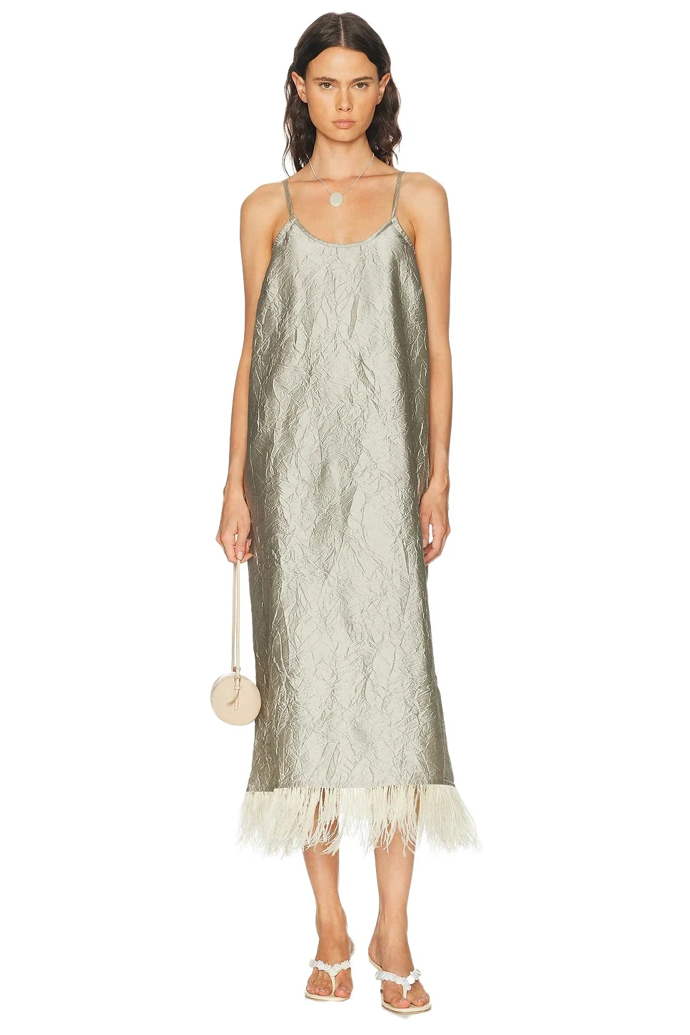 Feather Trim Dress Feather Trim Dress