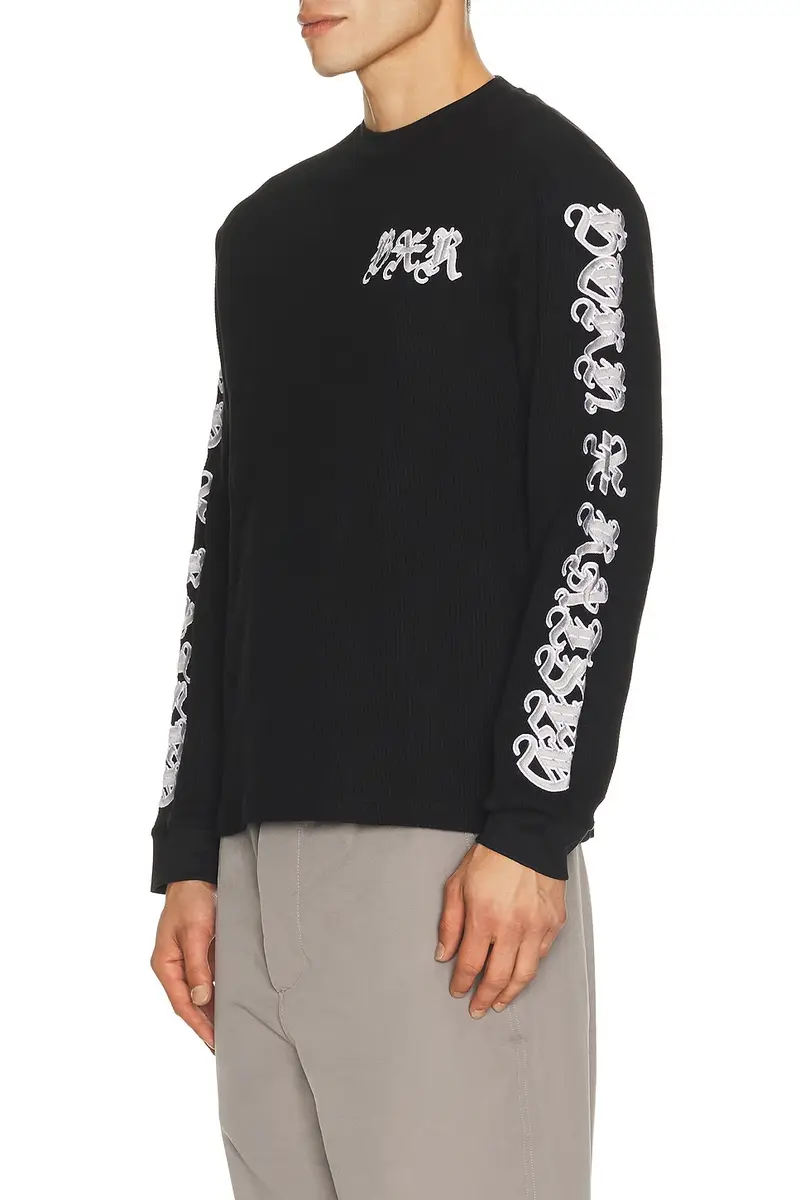 Born x Raised Gothic Embroidered Waffle Thermal | Thumbnail 2 Born x Raised Gothic Embroidered Waffle Thermal | Thumbnail 2