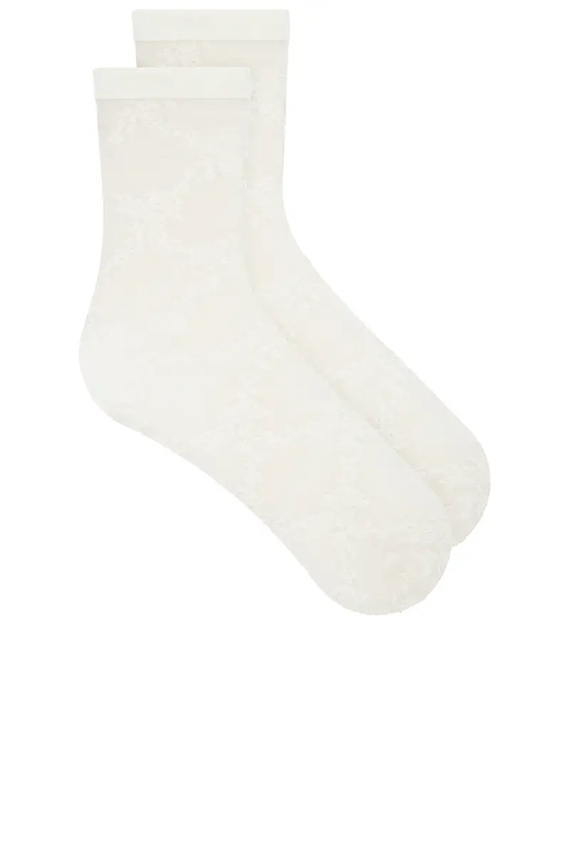 Wolford Floral Lace Socks