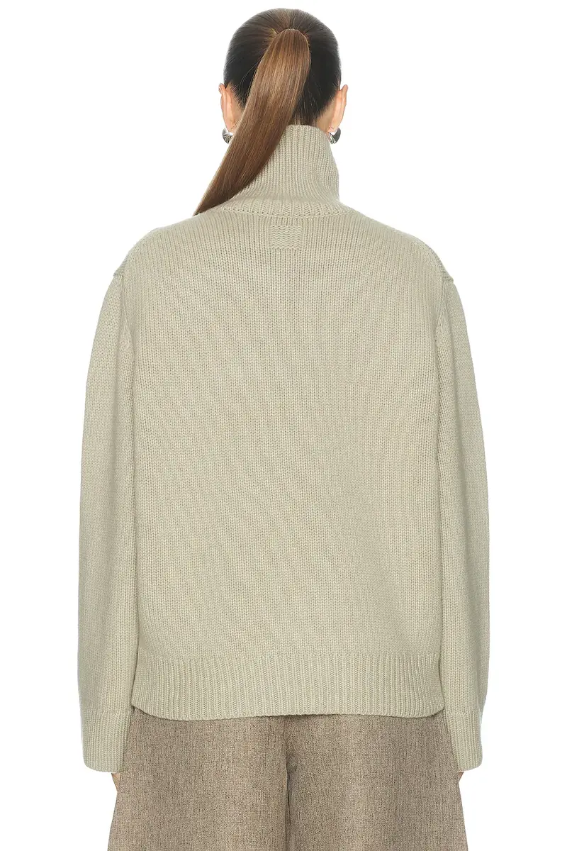 TOTEME Oversized Lambswool Turtleneck Sweater | Thumbnail 3 TOTEME Oversized Lambswool Turtleneck Sweater | Thumbnail 3
