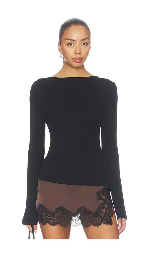 Elodie the Label Odette Scoop Back Top | Thumbnail 2 Elodie the Label Odette Scoop Back Top | Thumbnail 2