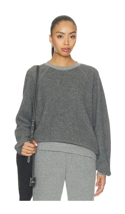 Oversized Ziggy Inside Out Fleece Crewneck Sweatshirt
