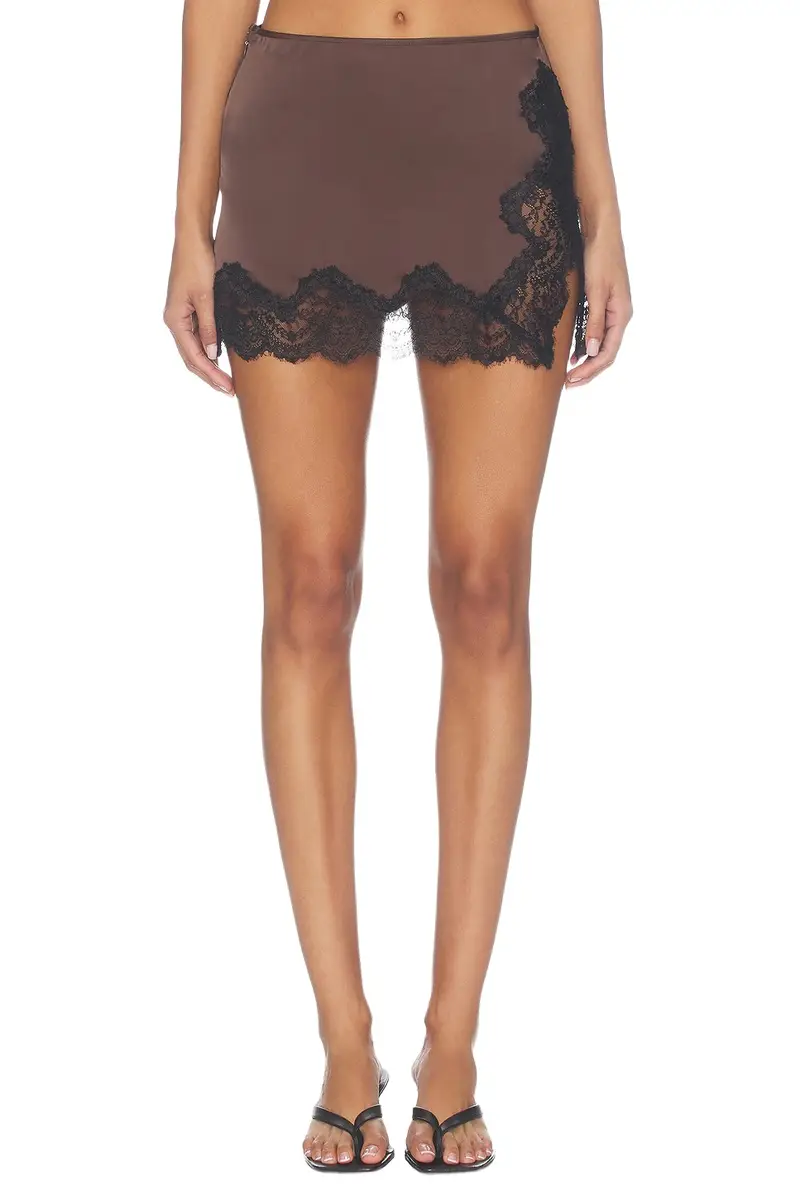 Claude Satin Mini Skirt