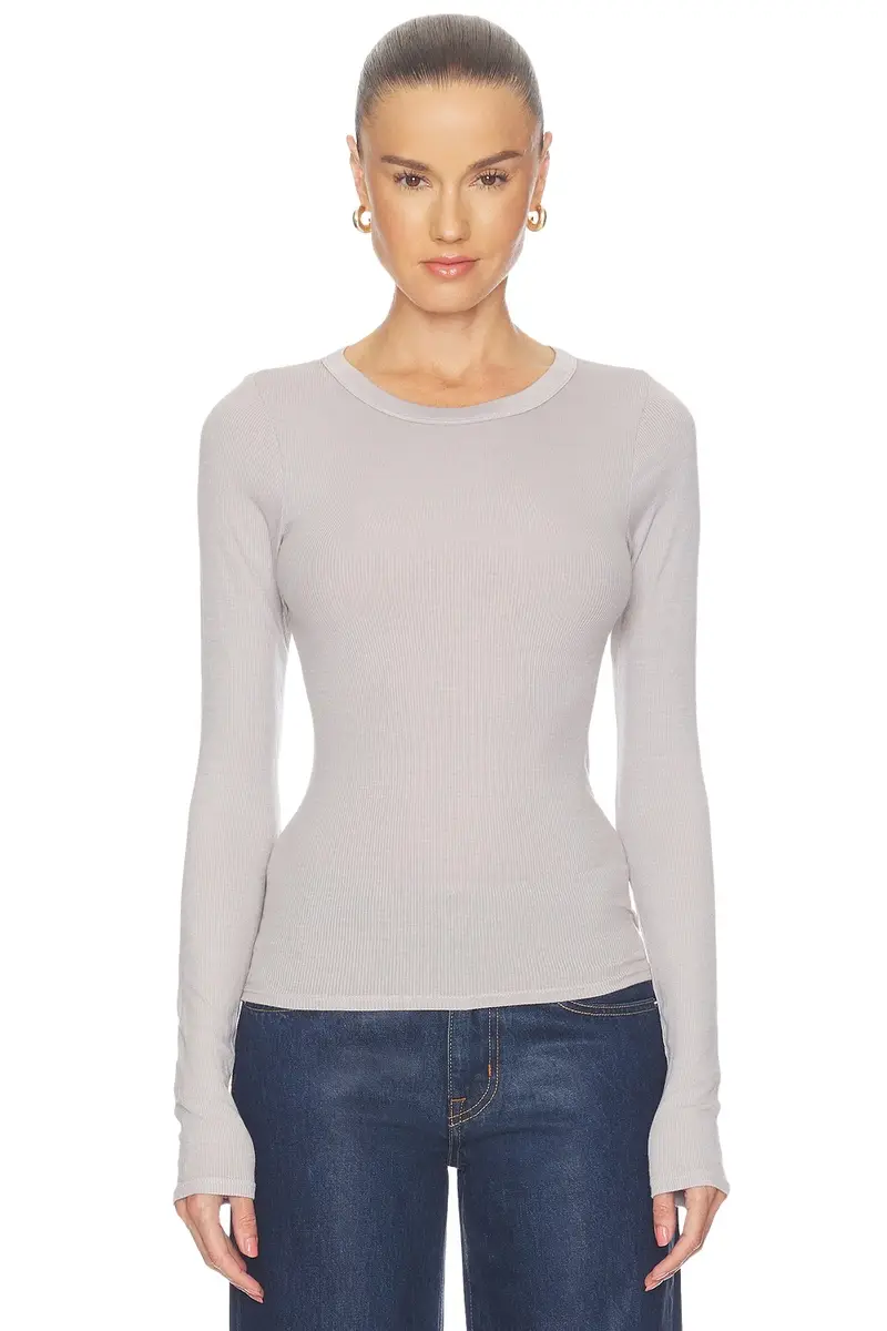 ENZA COSTA Silk Rib Essential Crew