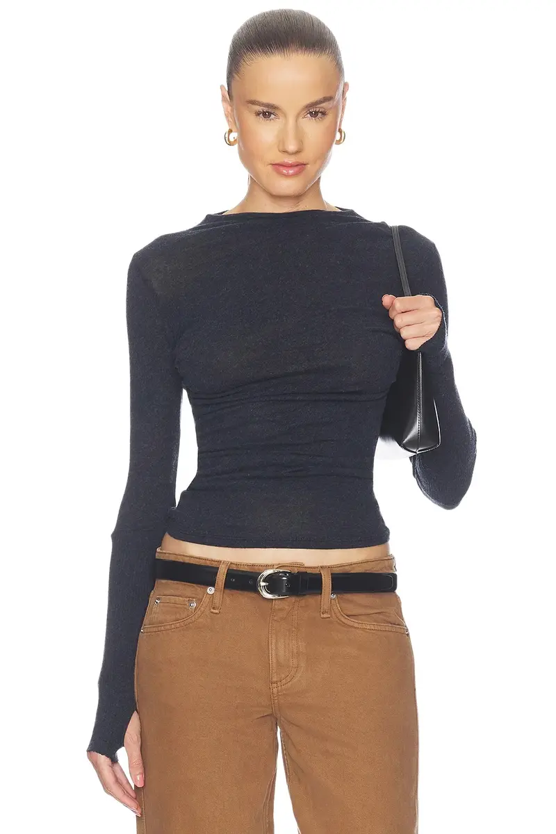 Cashmere Jersey Twist Top Cashmere Jersey Twist Top