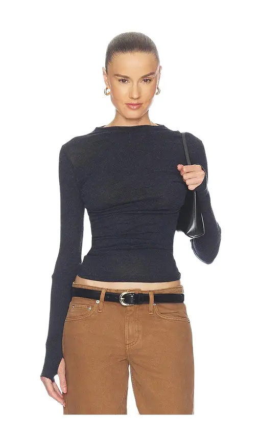 Cashmere Jersey Twist Top Cashmere Jersey Twist Top