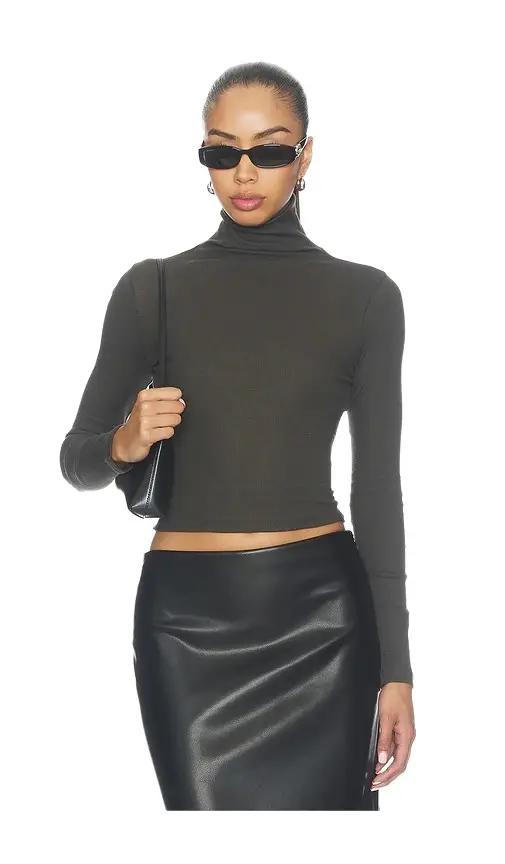 Cashmere Rib Turtleneck Top Cashmere Rib Turtleneck Top