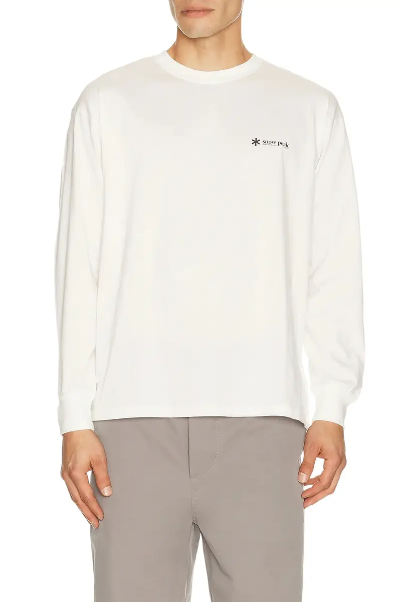 Snow Peak Soft Cotton Relaxed Logo L/S T-Shirt