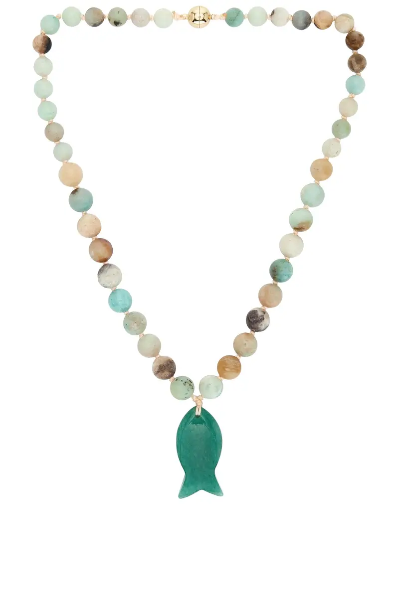 Beaded Fish Pendant Necklace Beaded Fish Pendant Necklace