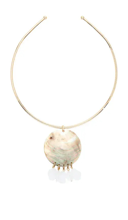 Iridescent Circle Pendant Choker Iridescent Circle Pendant Choker