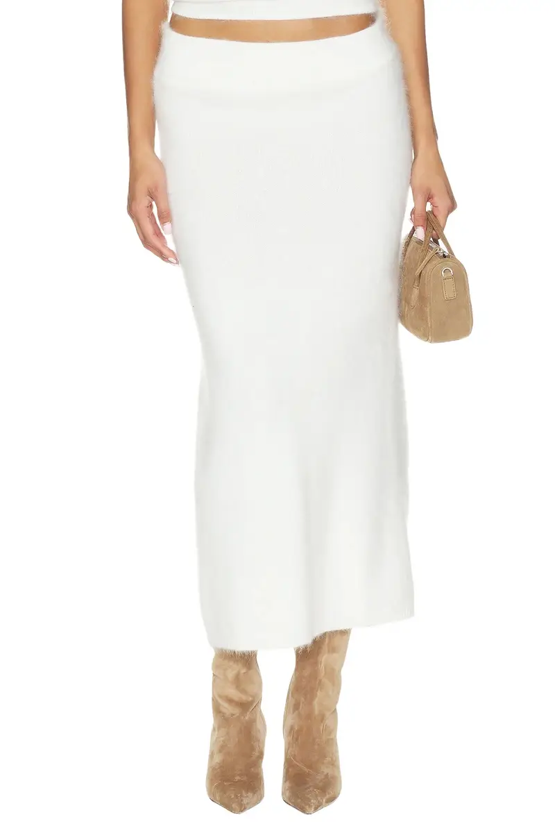 Misha Brushed Cashmere Skirt