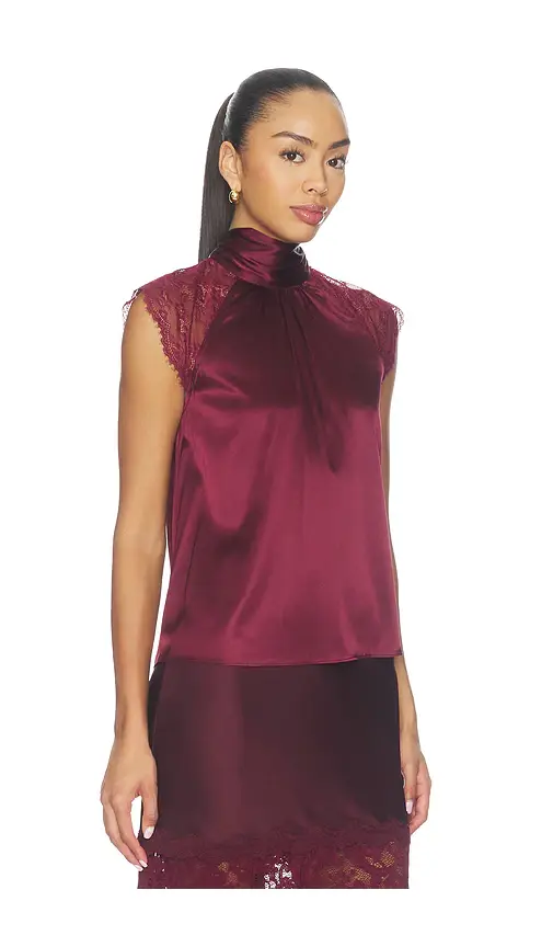 Generation Love Rachel Chantilly Lace Halter Blouse | Thumbnail 2