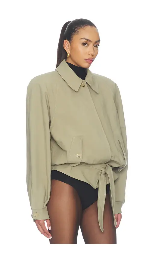 Magda Butrym Tie Waist Jacket | Thumbnail 2 Magda Butrym Tie Waist Jacket | Thumbnail 2