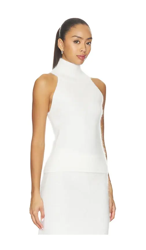 Misha Brushed Cashmere Halter Top | Thumbnail 2 Misha Brushed Cashmere Halter Top | Thumbnail 2
