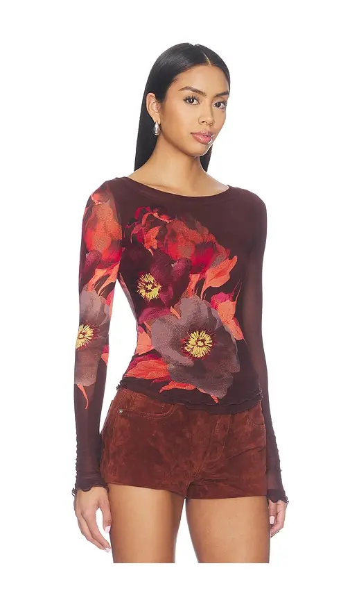 Free People Lilly Printed Long Sleeve Tee | Thumbnail 2 Free People Lilly Printed Long Sleeve Tee | Thumbnail 2