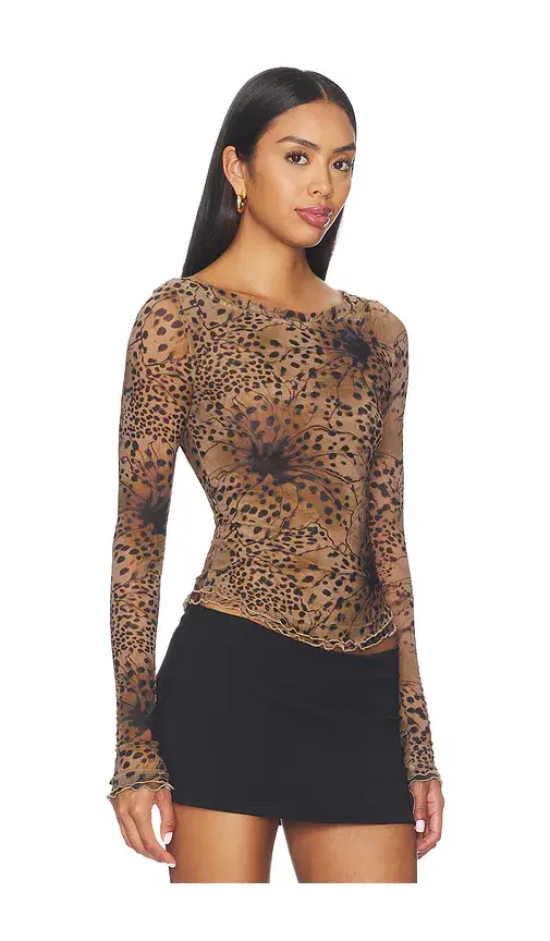 Free People Lilly Printed Long Sleeve Tee | Thumbnail 2 Free People Lilly Printed Long Sleeve Tee | Thumbnail 2